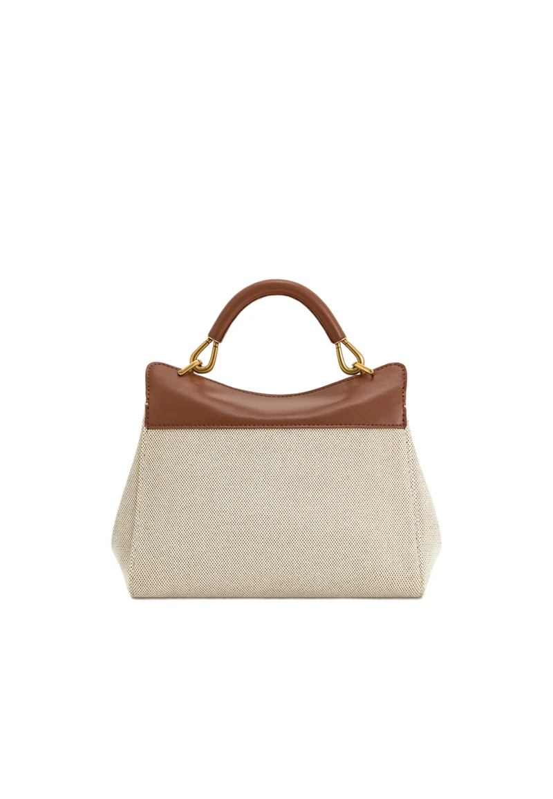 JW PEI Sac à main Lucia Brown Canvas