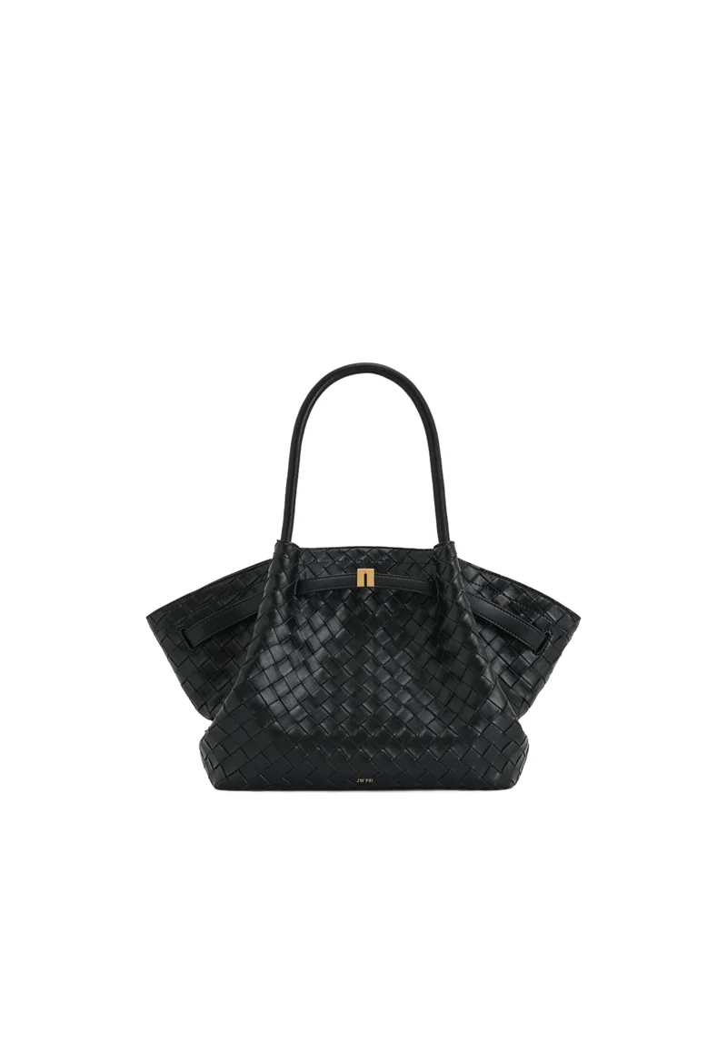 JW PEI Cabas Hana Medium Woven Black
