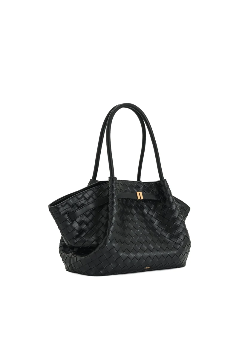 JW PEI Cabas Hana Medium Woven Black