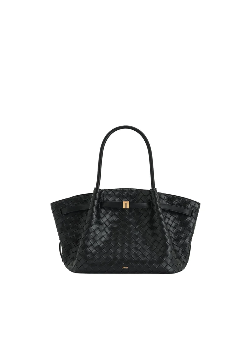 JW PEI Cabas Hana Medium Woven Black