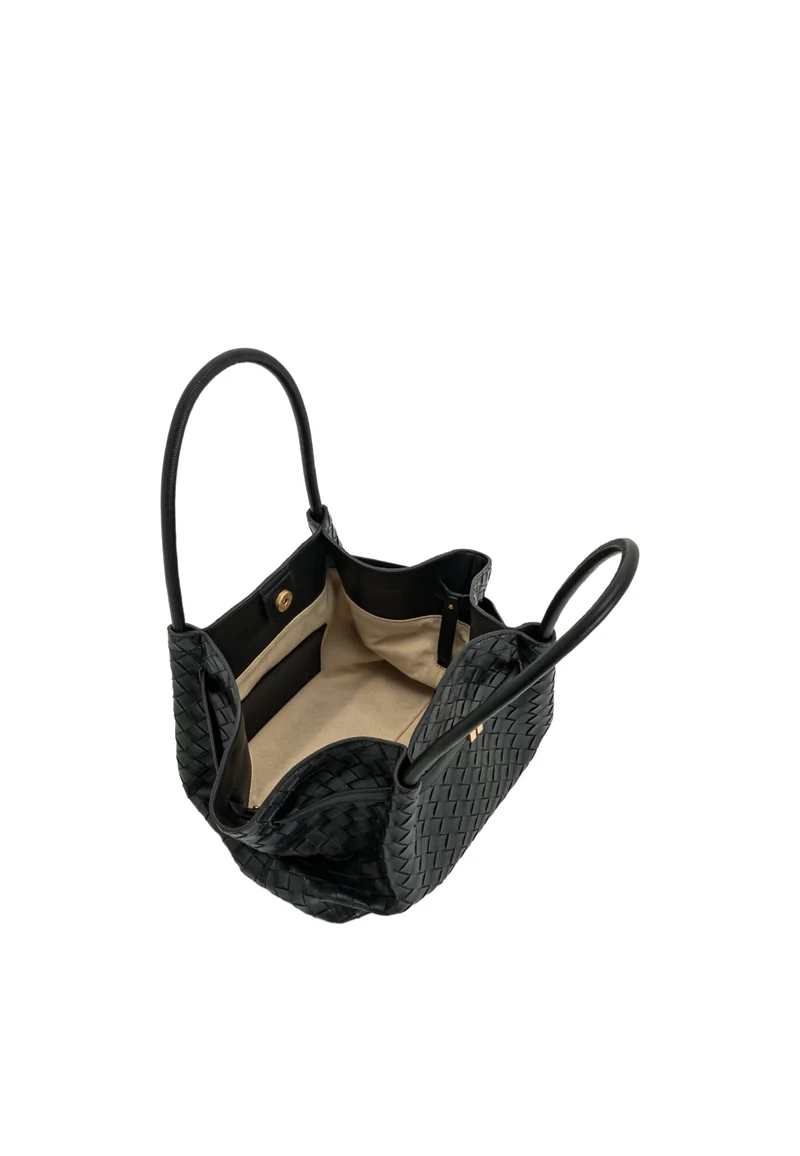 JW PEI Cabas Hana Medium Woven Black