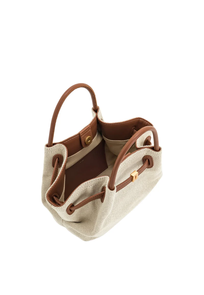 JW PEI Cabas Hana Mini Brown Canvas