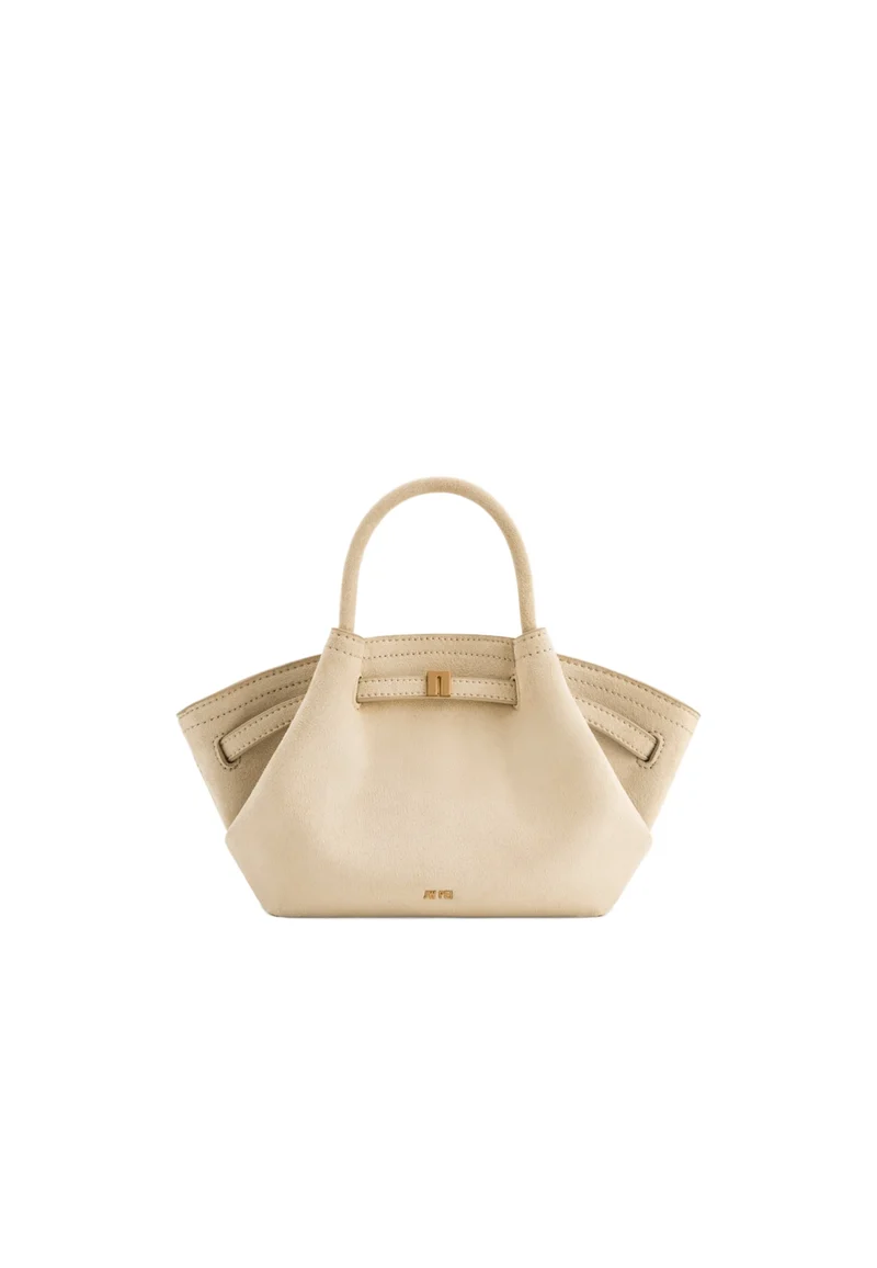 JW PEI Cabas Hana Mini Faux Suede Off White