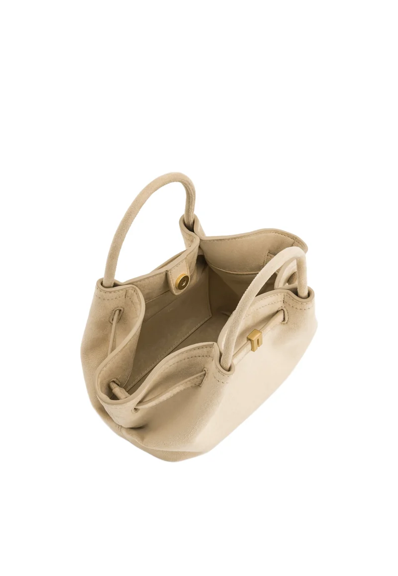 JW PEI Cabas Hana Mini Faux Suede Off White