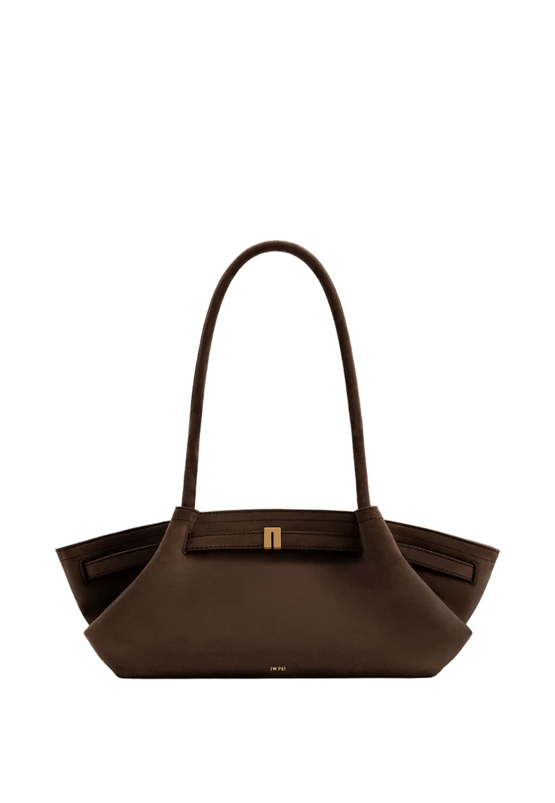 JW PEI Cabas Hana Large Effet Suédé Dark Brown