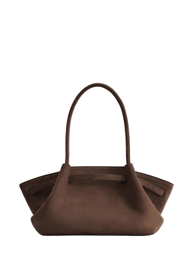 JW PEI Cabas Hana Large Effet Suédé Dark Brown