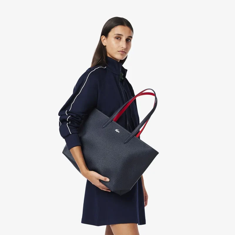 Lacoste Sac Cabas Anna Marine 166 Rouge 240