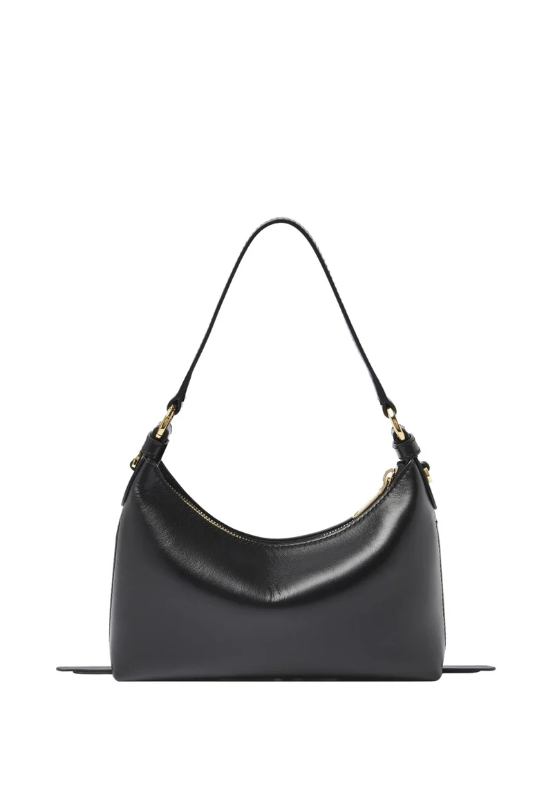 Lancel Origami Sac Baby Hobo Zippé Cuir Noir