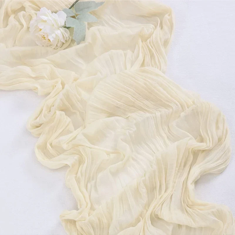 Chemin de Table en Gaze Effet Boho Champêtre Mariage & Fêtes