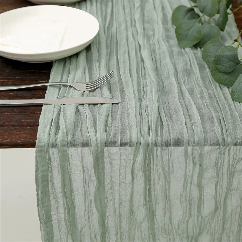 Chemin de Table en Gaze Effet Boho Champêtre Mariage & Fêtes
