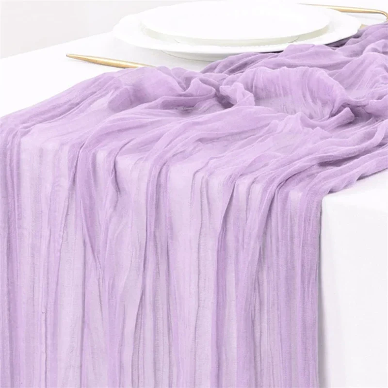 Chemin de Table en Gaze Effet Boho Champêtre Mariage & Fêtes