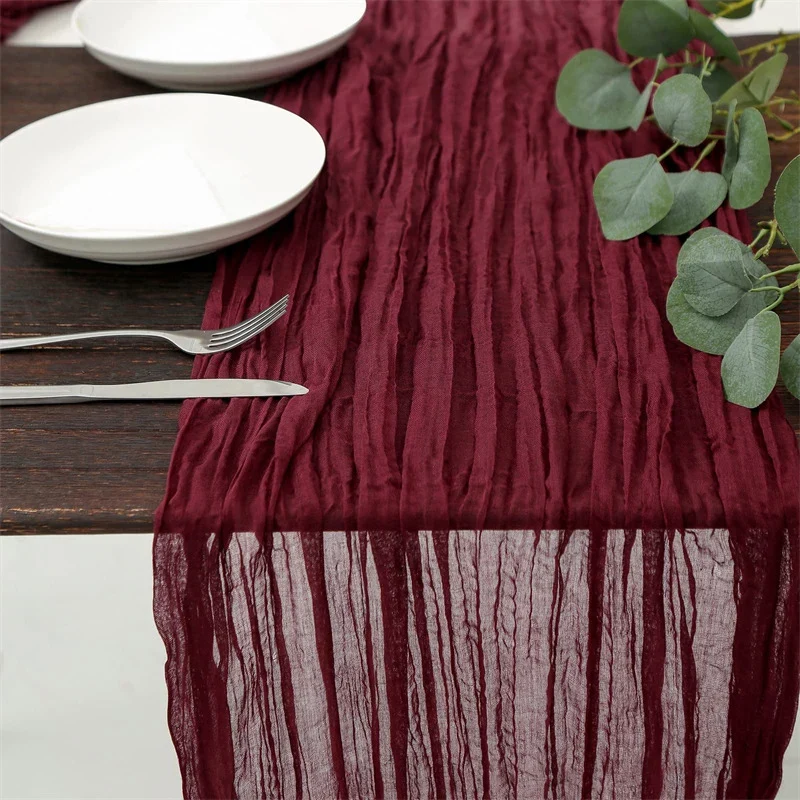 Chemin de Table en Gaze Effet Boho Champêtre Mariage & Fêtes