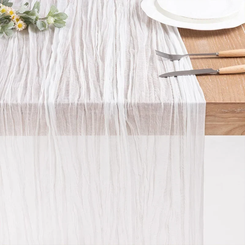 Chemin de Table en Gaze Effet Boho Champêtre Mariage & Fêtes