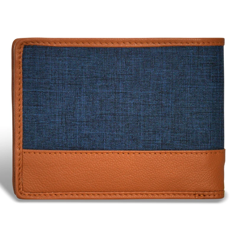 Denim / Leather Bi-Fold Wallet