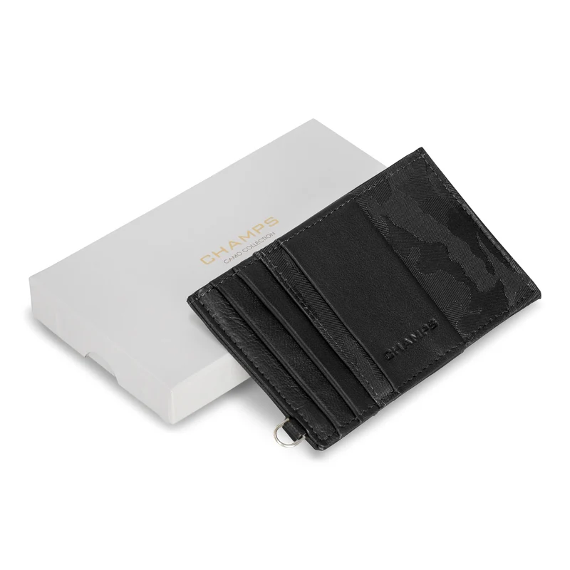Camo / Leather Slim Cardholder
