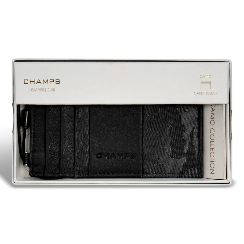 Camo / Leather Slim Cardholder