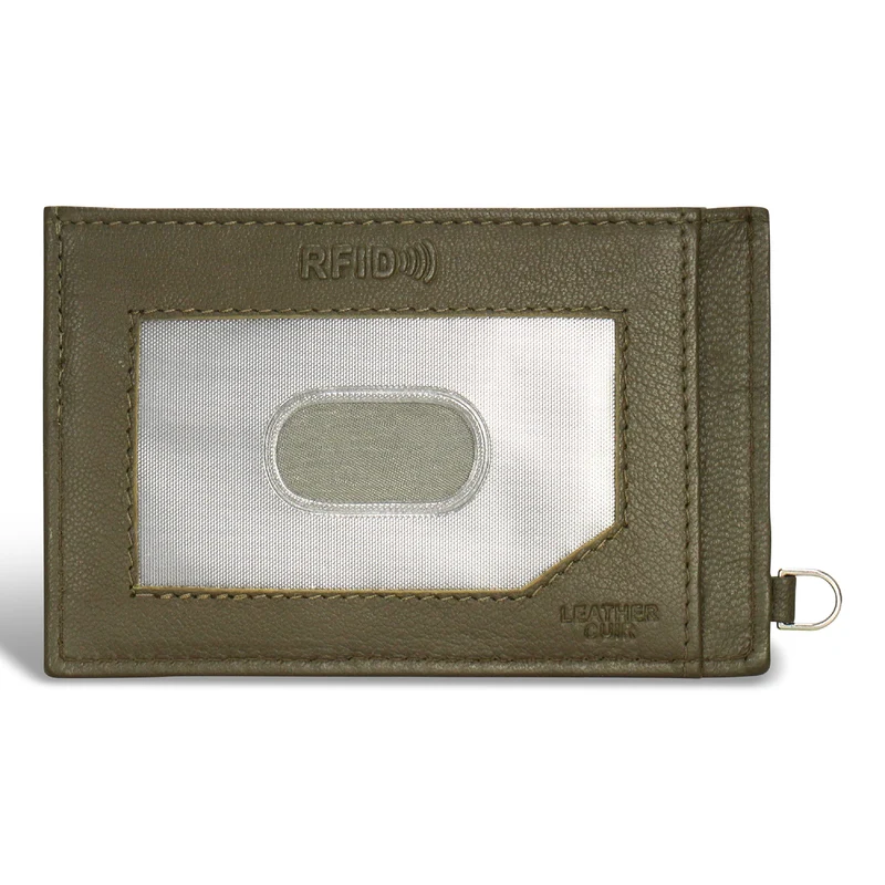 Camo / Leather Slim Cardholder