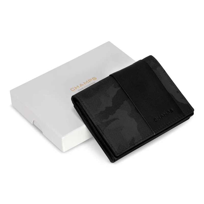 Camo / Leather Cardholder