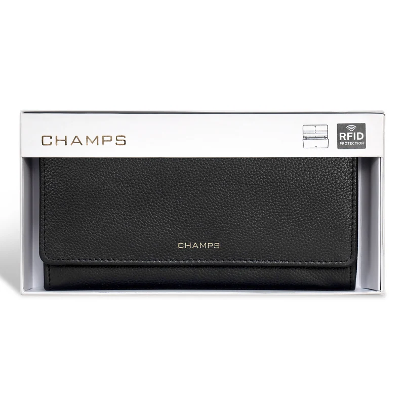 Gala / Leather Flap-Clutch Wallet