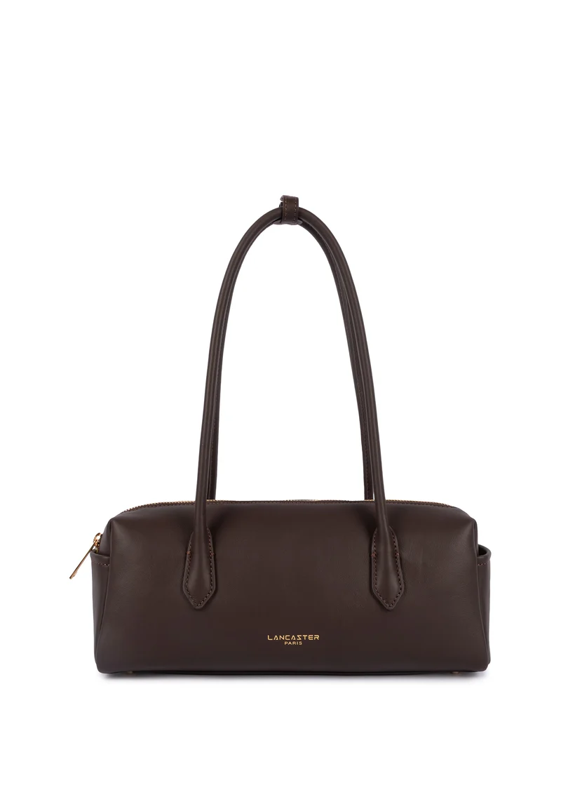 Lancaster Sac Trotteur Zippé Donna Cube Marron Foncé