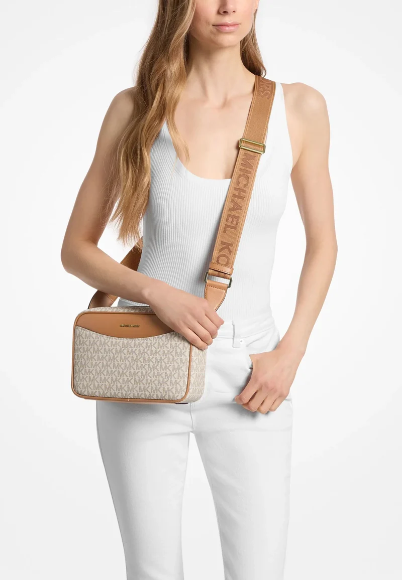 Michael Kors Sac Bandoulière Bev Grand Est-Ouest Beige