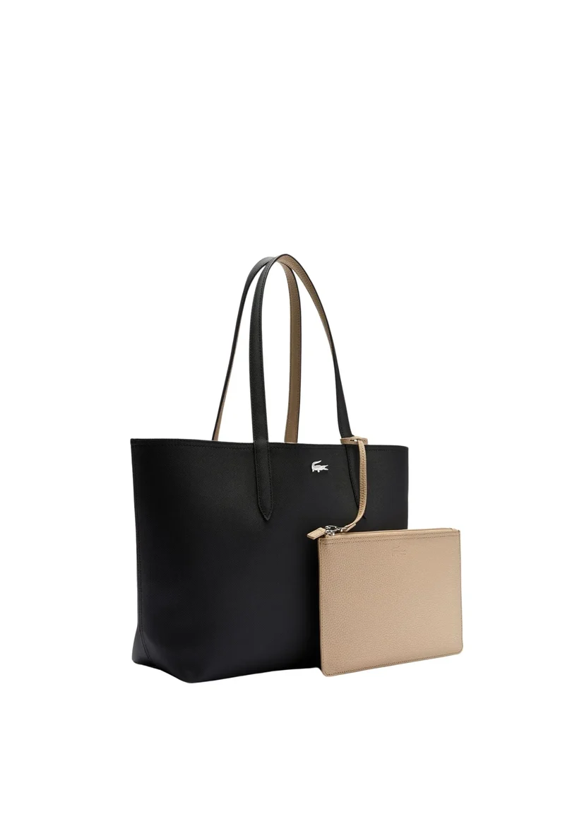 Lacoste Sac Cabas Anna Noir Farine