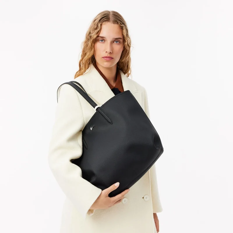 Lacoste Sac Cabas Anna Noir Farine