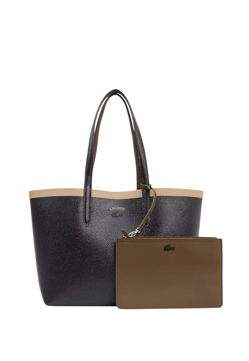 Lacoste Sac cabas Anna Femme réversible Marron/Noir