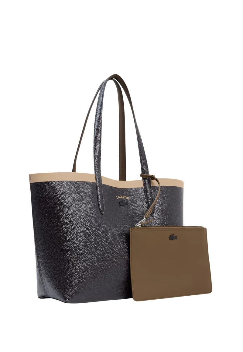 Lacoste Sac cabas Anna Femme réversible Marron/Noir