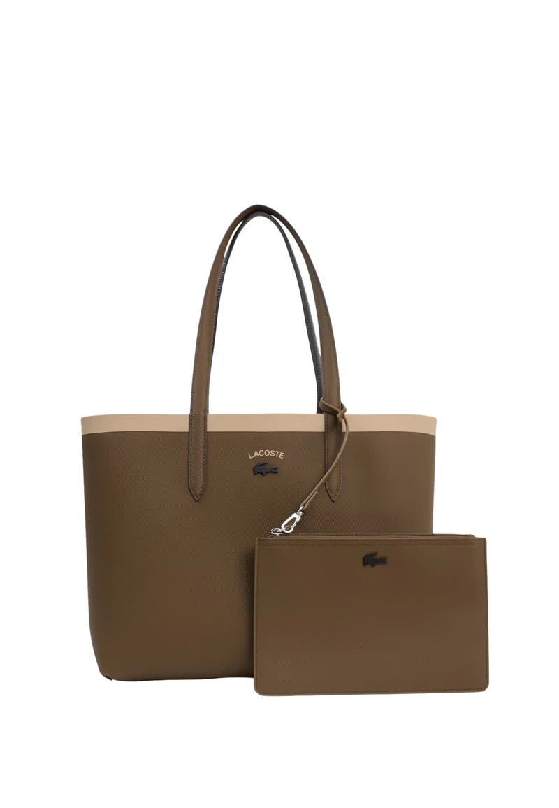Lacoste Sac cabas Anna Femme réversible Marron/Noir