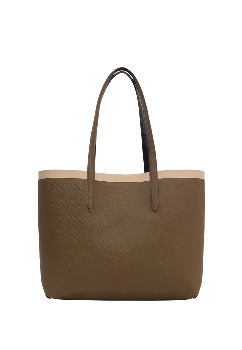 Lacoste Sac cabas Anna Femme réversible Marron/Noir