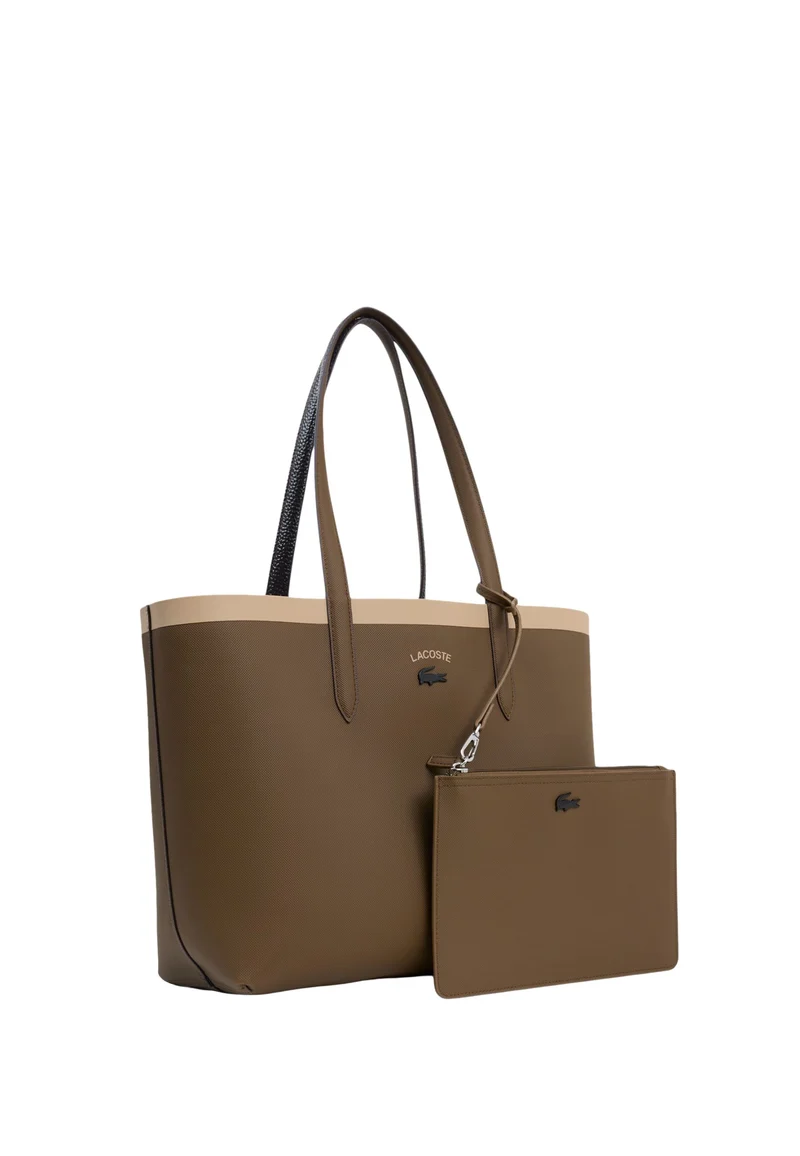 Lacoste Sac cabas Anna Femme réversible Marron/Noir