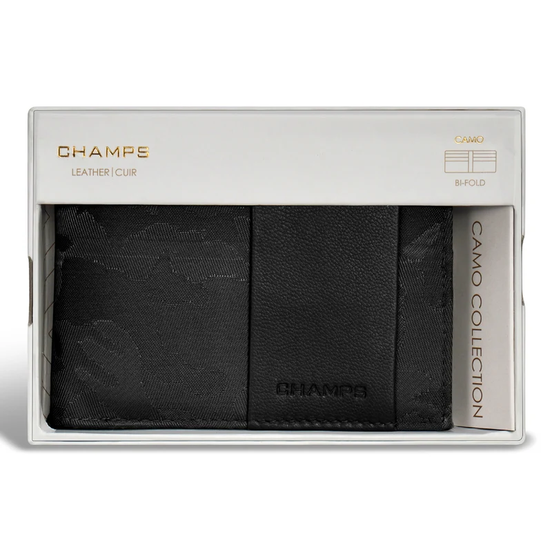 Camo / Leather Bi-Fold Wallet