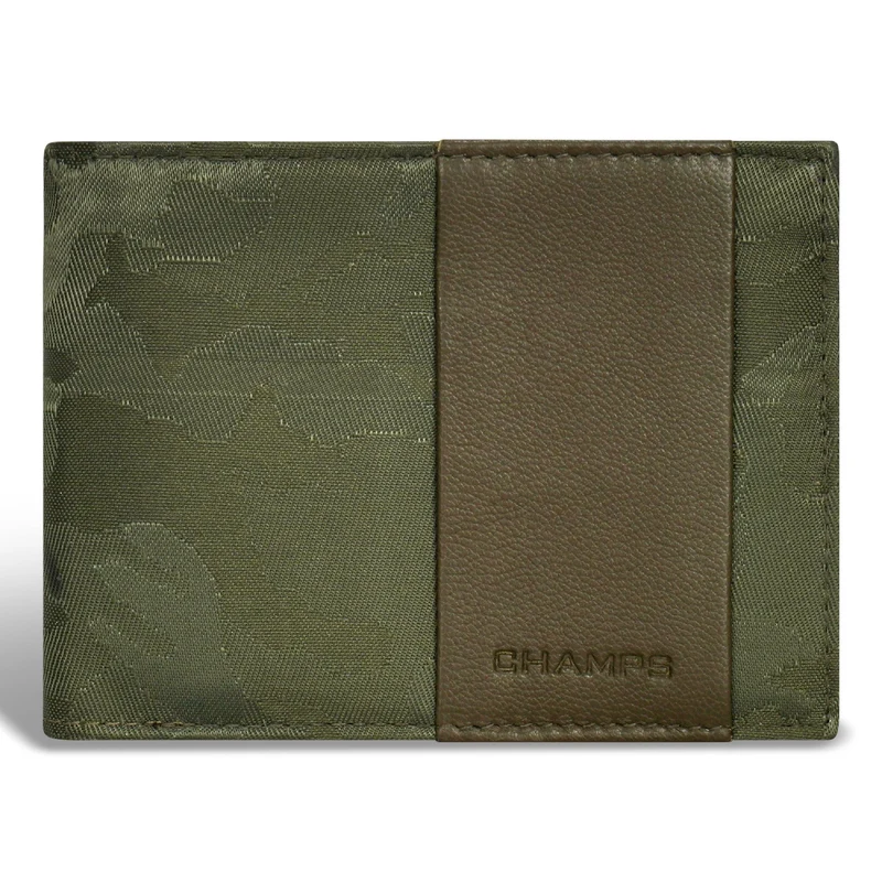 Camo / Leather Bi-Fold Wallet