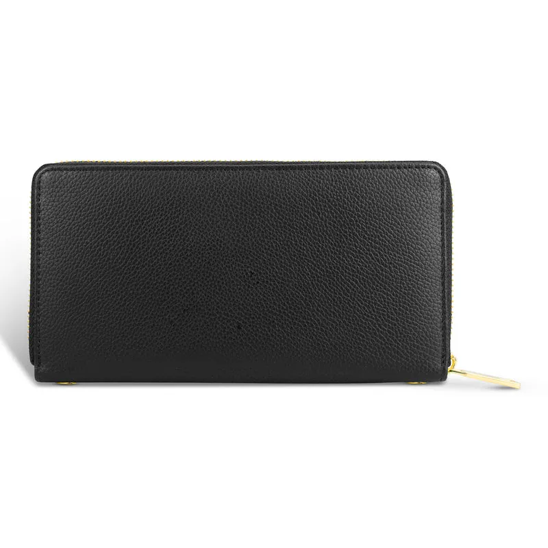 Gala / Leather Zip-Clutch Wallet