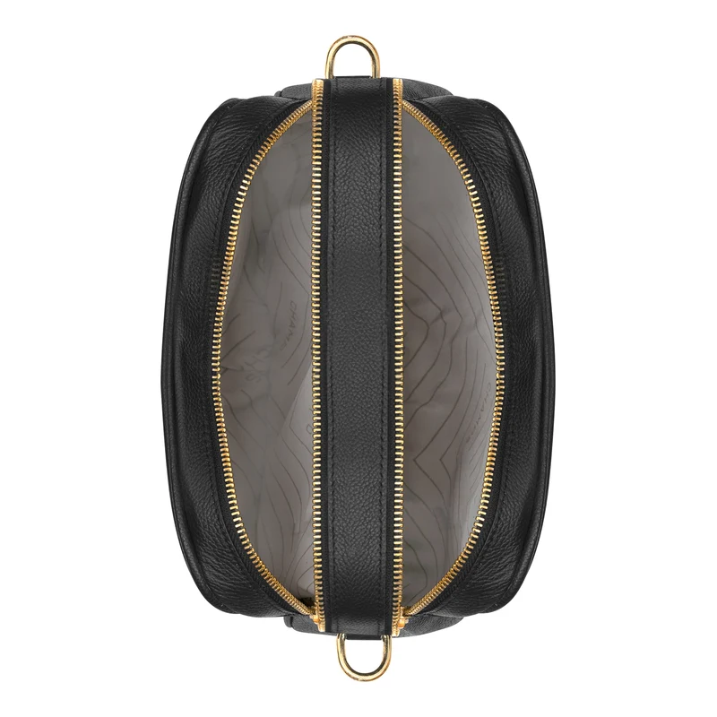 Gala / Leather Double-Zip Shoulder Bag