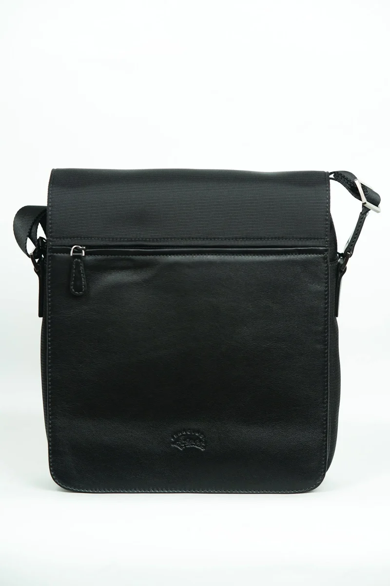 Francinel Sacoche Cuir/Toile Porto Noir