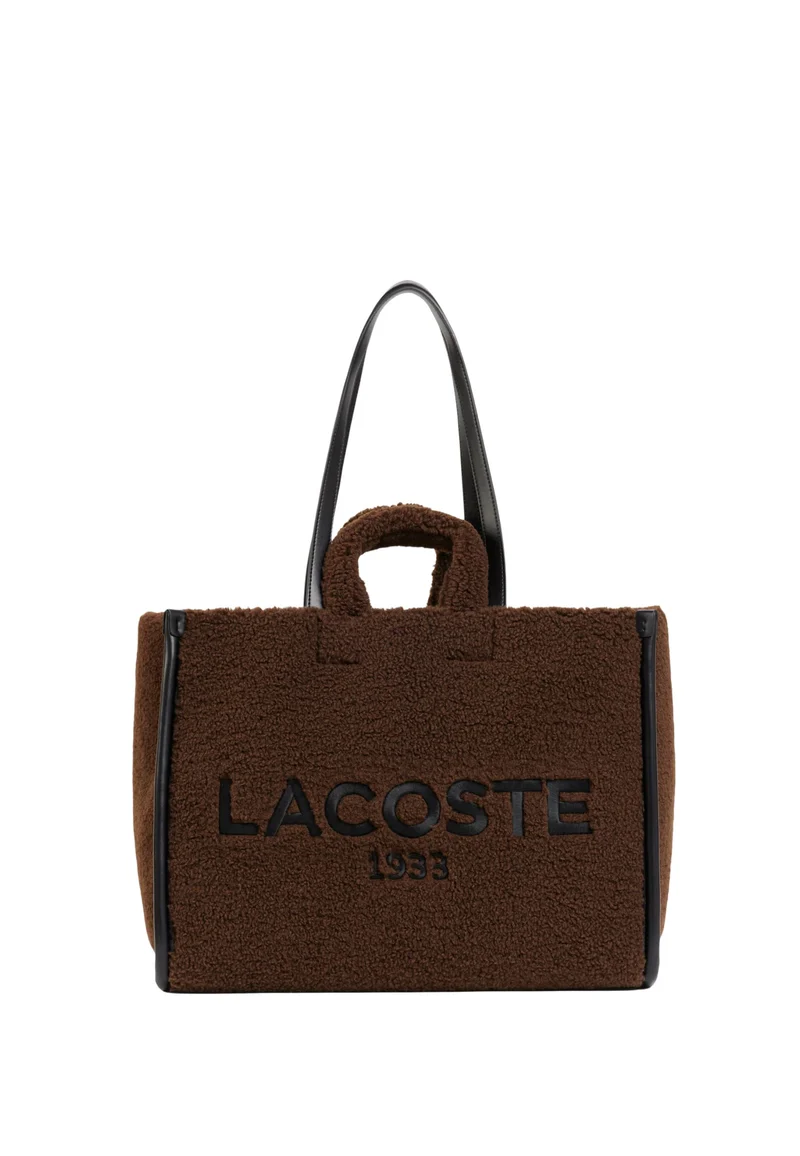 Lacoste Grand sac cabas Heritage Marron Noir
