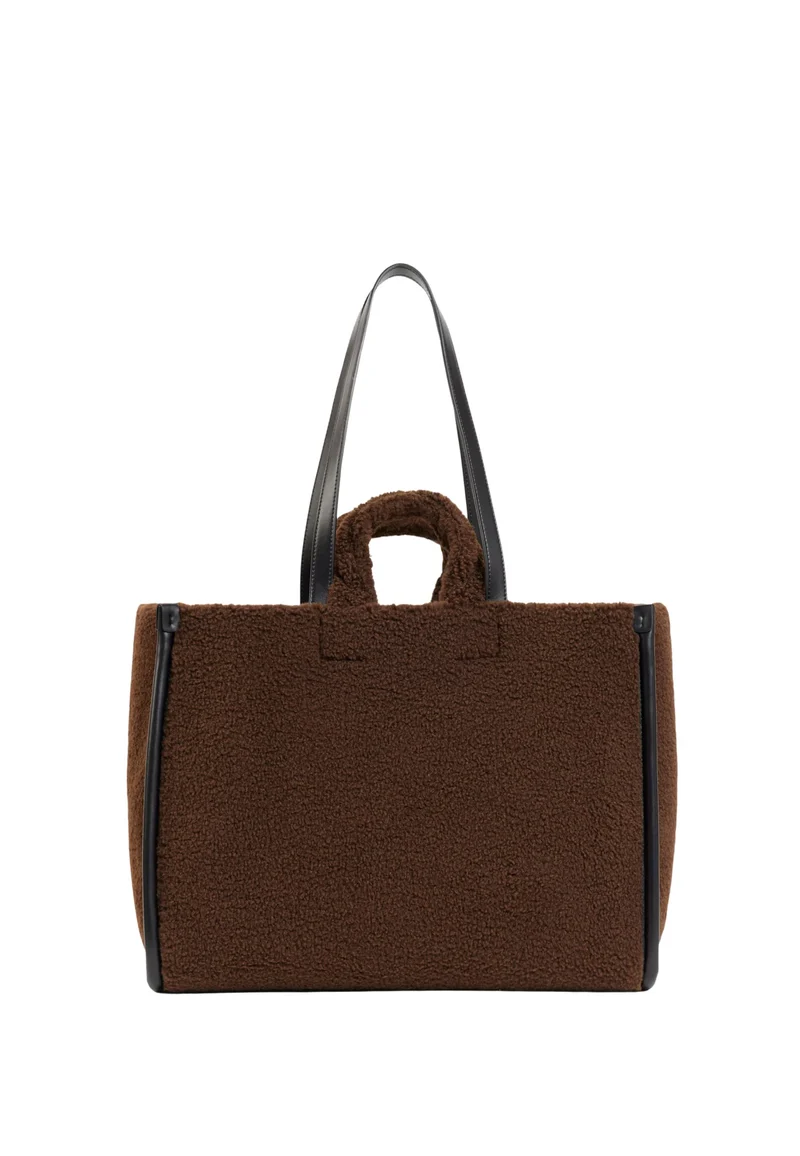 Lacoste Grand sac cabas Heritage Marron Noir