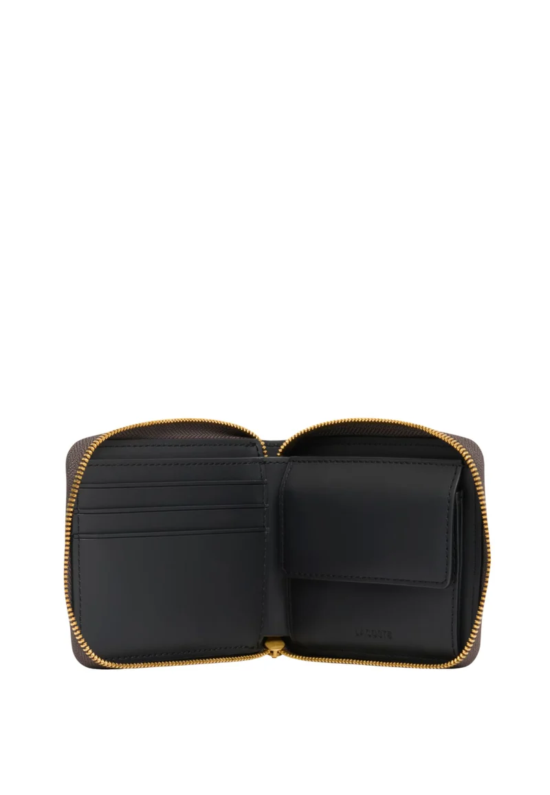 Lacoste Portefeuille Zippé The Blend Mono Noir Shiitake