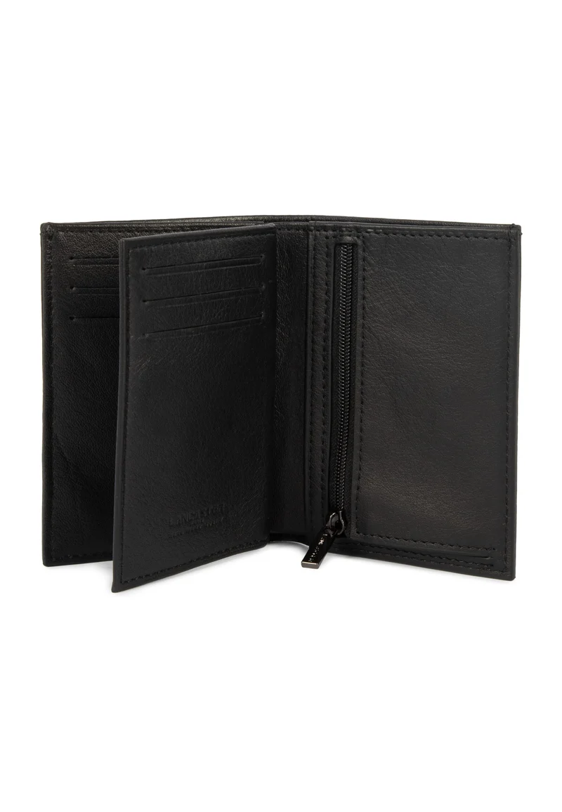 Lancaster Portefeuille Pliée Soft Vintage Homme Noir