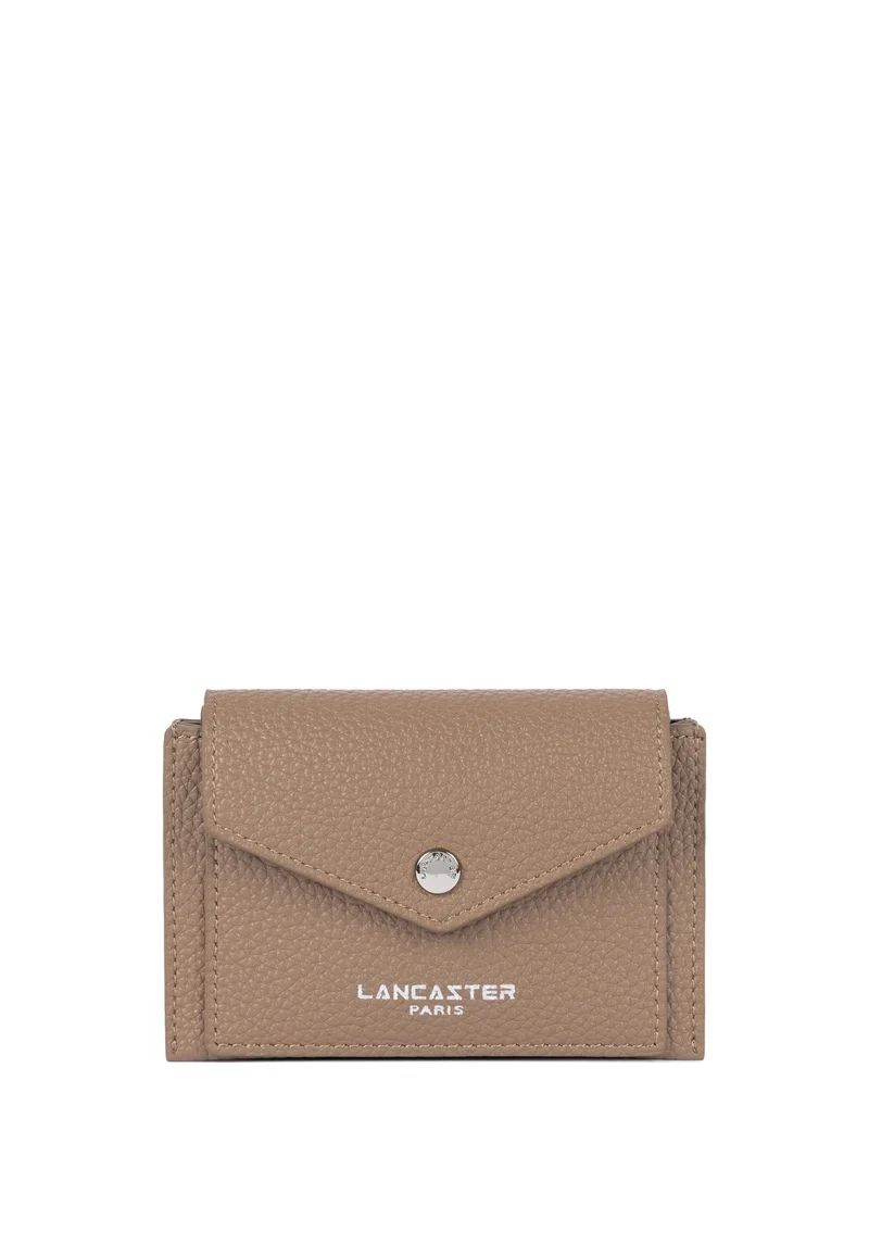 Lancaster Porte-cartes A rabat avec pression Maya Double KBA Praline
