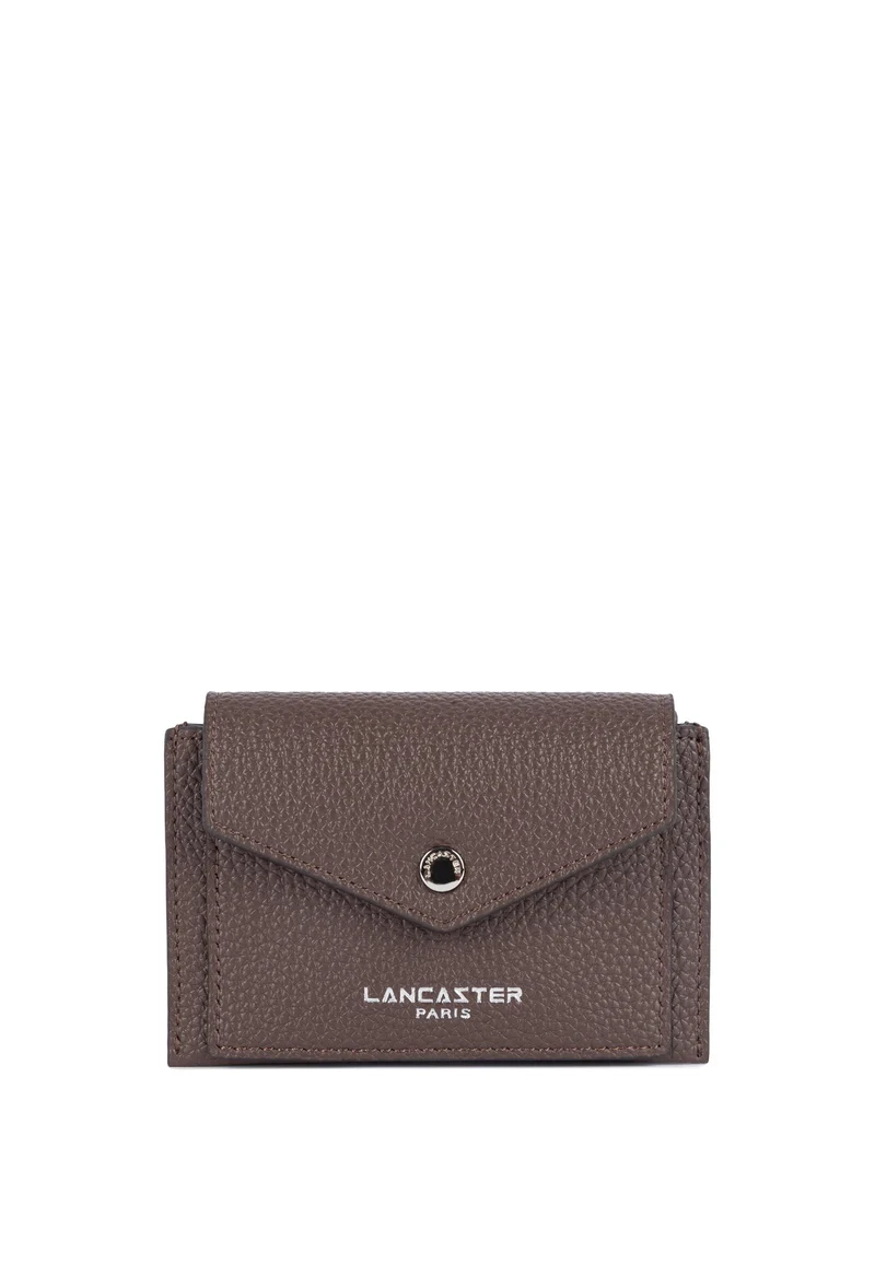 Lancaster Porte-cartes A rabat avec pression Maya Double KBA Marron