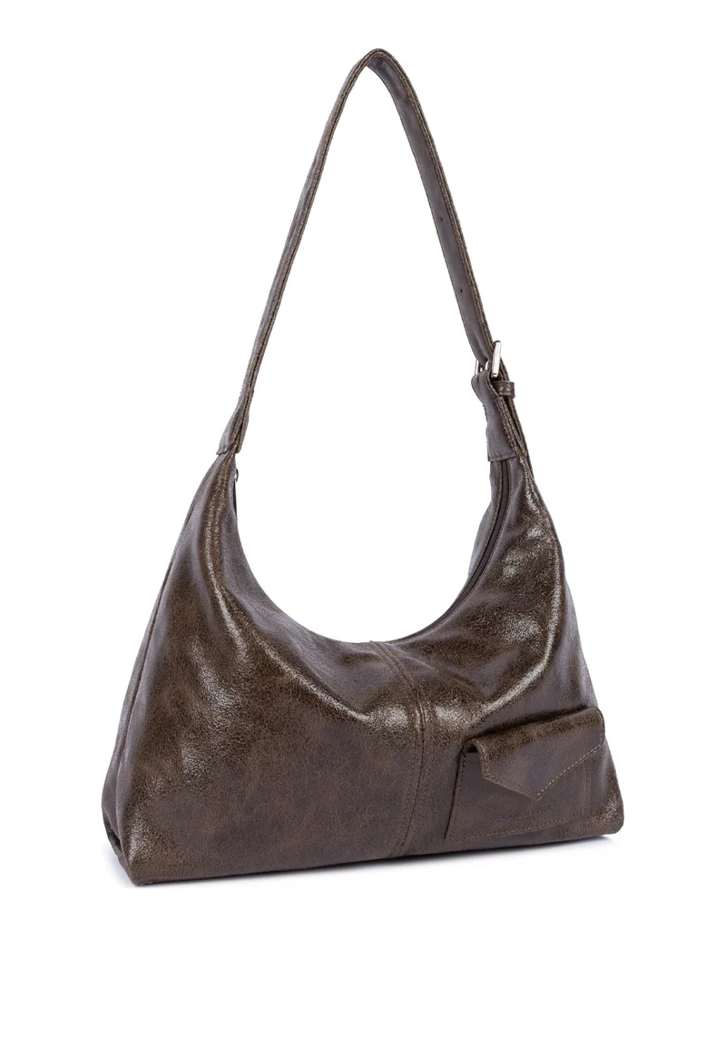 Lancaster Sac hobo Zippé M Rétro KBA Marron