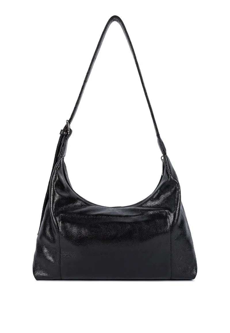 Lancaster Sac hobo Zippé M Rétro KBA Noir