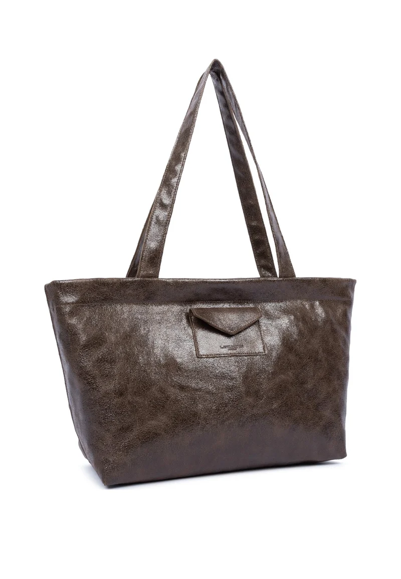 Lancaster Sac cabas épaule Zippé Rétro KBA Marron