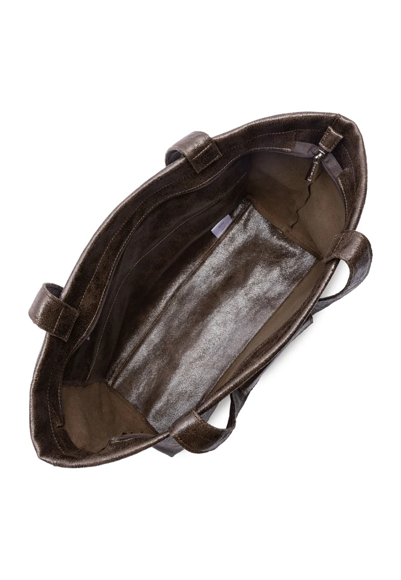 Lancaster Sac cabas épaule Zippé Rétro KBA Marron