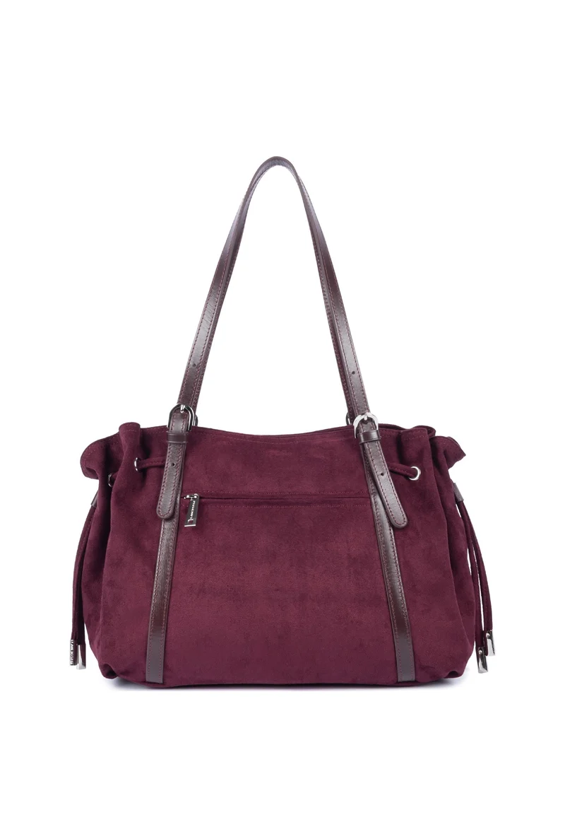 Lancaster Sac cabas épaule Zippé L Velvet Emma Bordeaux