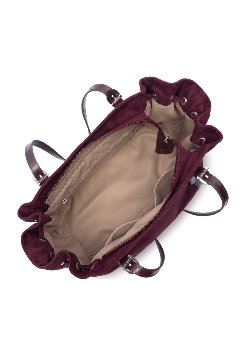 Lancaster Sac cabas épaule Zippé L Velvet Emma Bordeaux