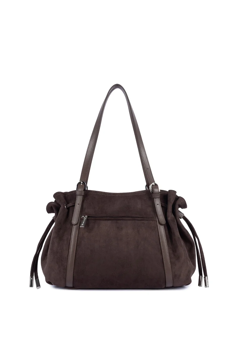 Lancaster Sac cabas épaule Zippé L Velvet Emma Marron
